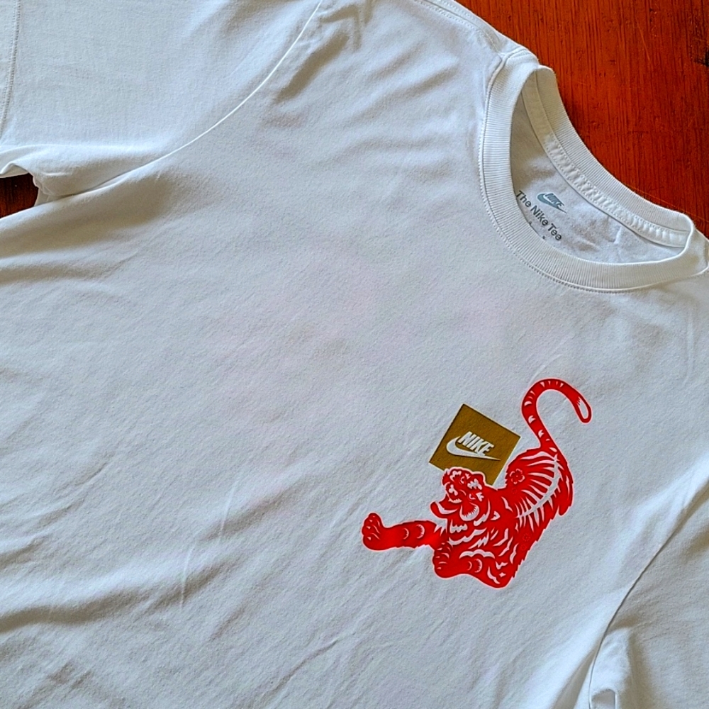 Nike T-shirt, Year of the Tiger, Men's Large, White
